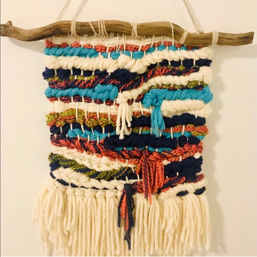 Handcrafted Wall Weave with Driftwood